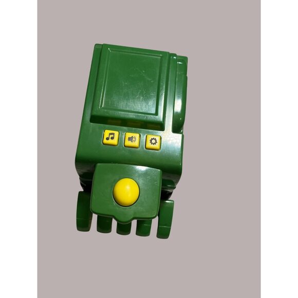 John Deere Green & Yellow Toy Combine Harvester With Rolling Wheels - Picture 9 of 11